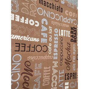 Coffee-Themed Fabric "Dark Roast" by Windham Whistler Studios 1/2 yard x 44" Cot